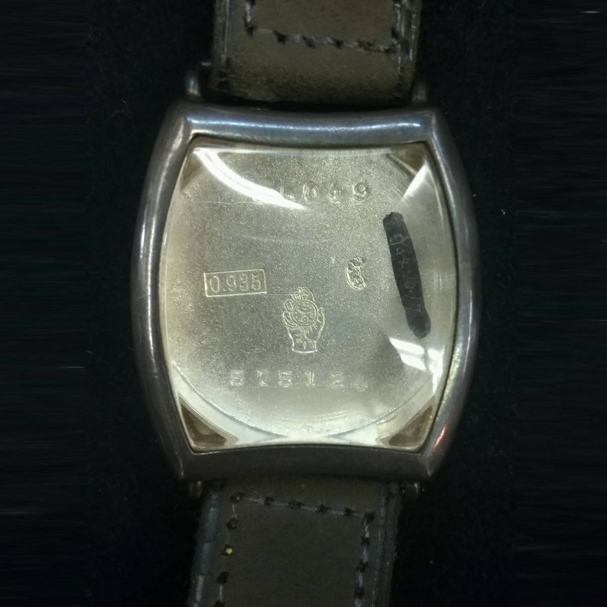 MOVADO モバード トノーケース 手巻き 1930年代 935シルバー アンティーク _画像7