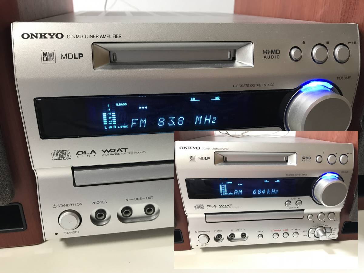 大特価!! ONKYO オンキョー オンキヨー FR-N7TX CD MDチューナーアンプ