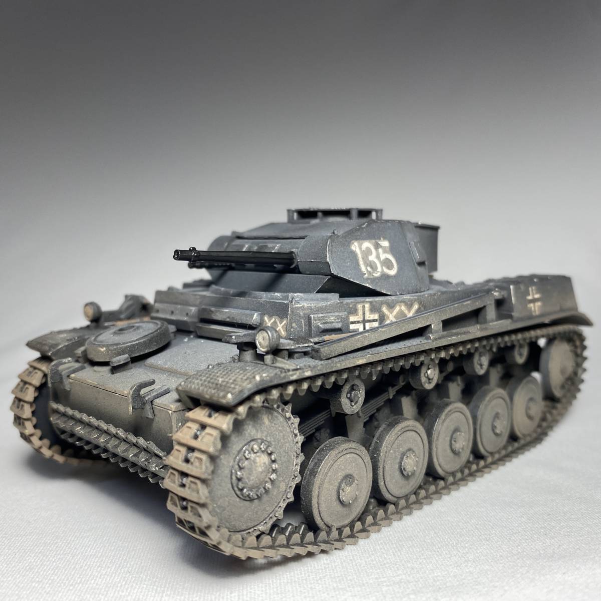 【1円～】タミヤ 1/35 ドイツ 2号戦車 G型 プラモデル【完成品】_画像2