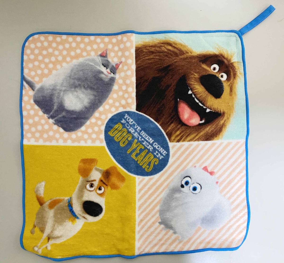 新品 3枚セット コストコ ループタオル PETS ペット 映画 スクールタオル ひも付き 大判 ハンカチ タオル ペット2 動物 名札 犬  ドッグ｜PayPayフリマ