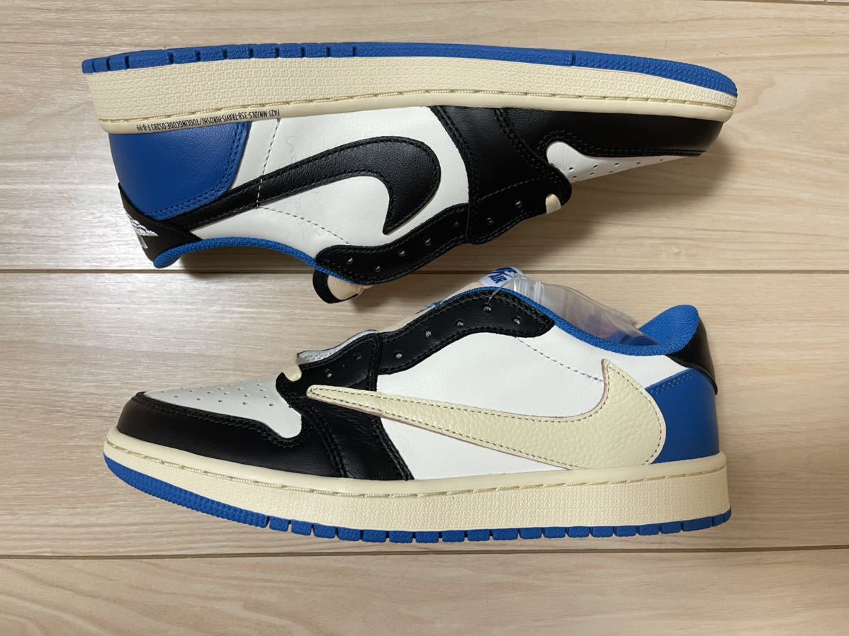 Travis Scott × Fragment AIR JORDAN 1 low US9.0 27cm フラグメント