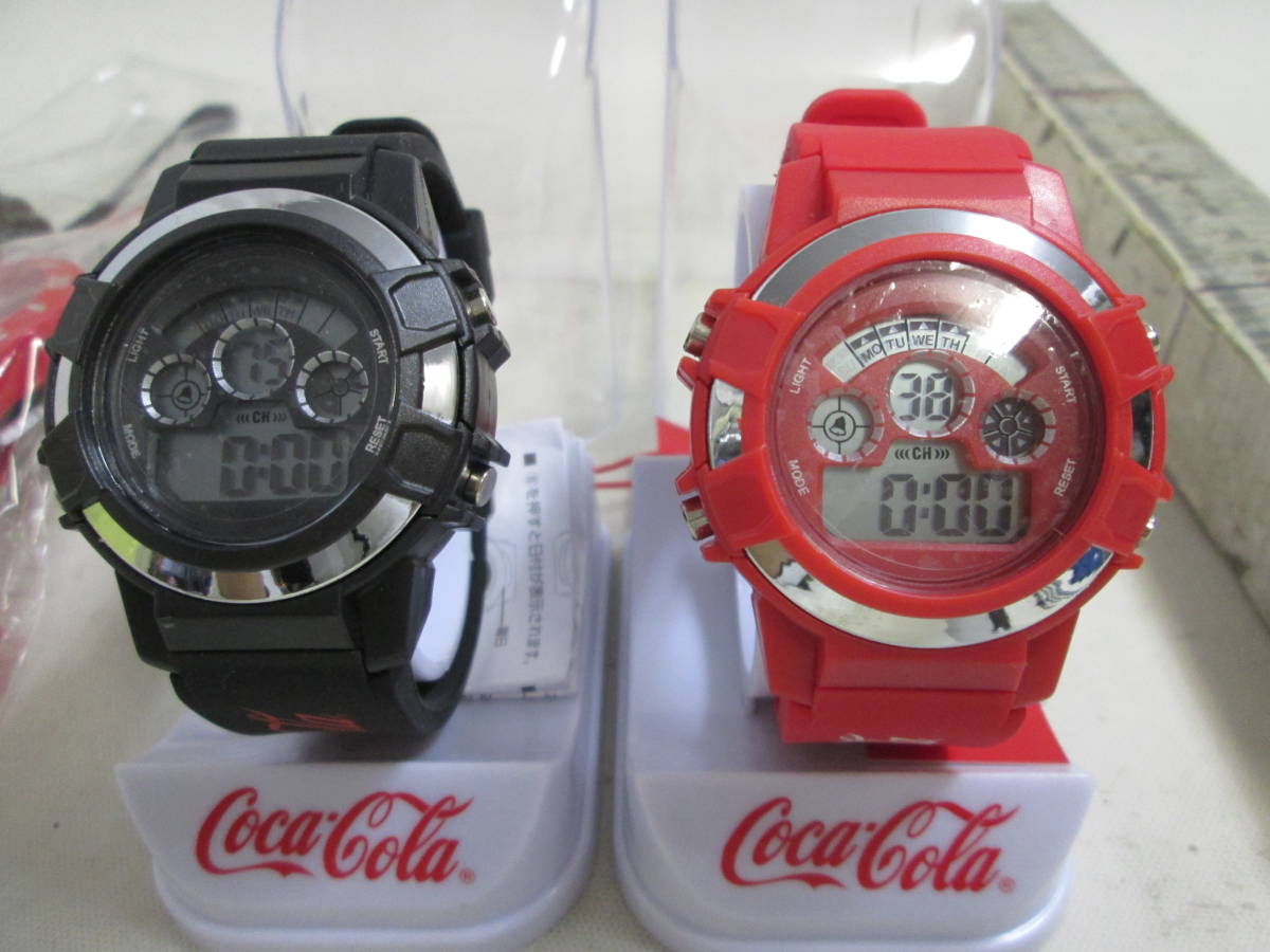 コカ・コーラ 　デジタルウオッチ　アナログ　　　 ４種類で　新品　腕時計　テストOK　　送料は説明欄に記入_画像10