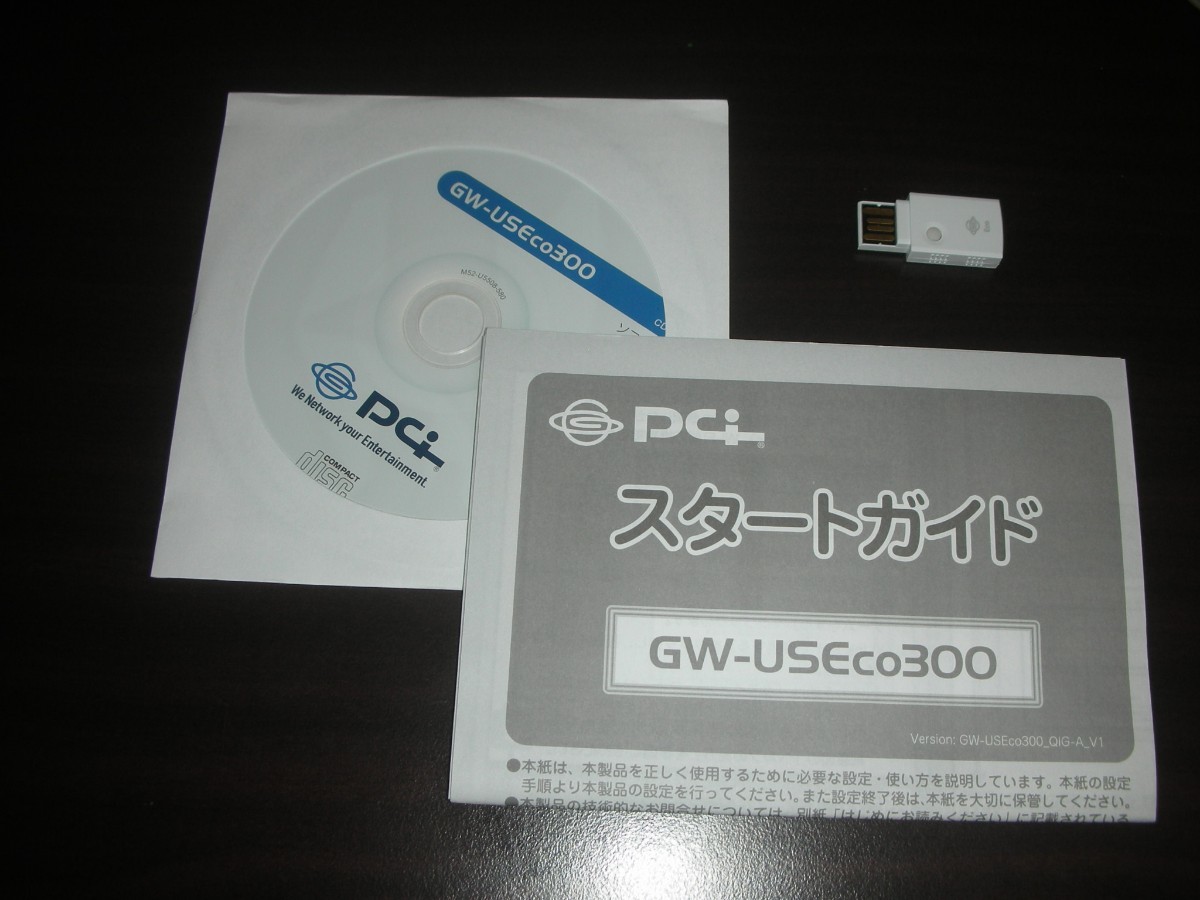 無線LAN USBアダプタ planex GW-USEco300