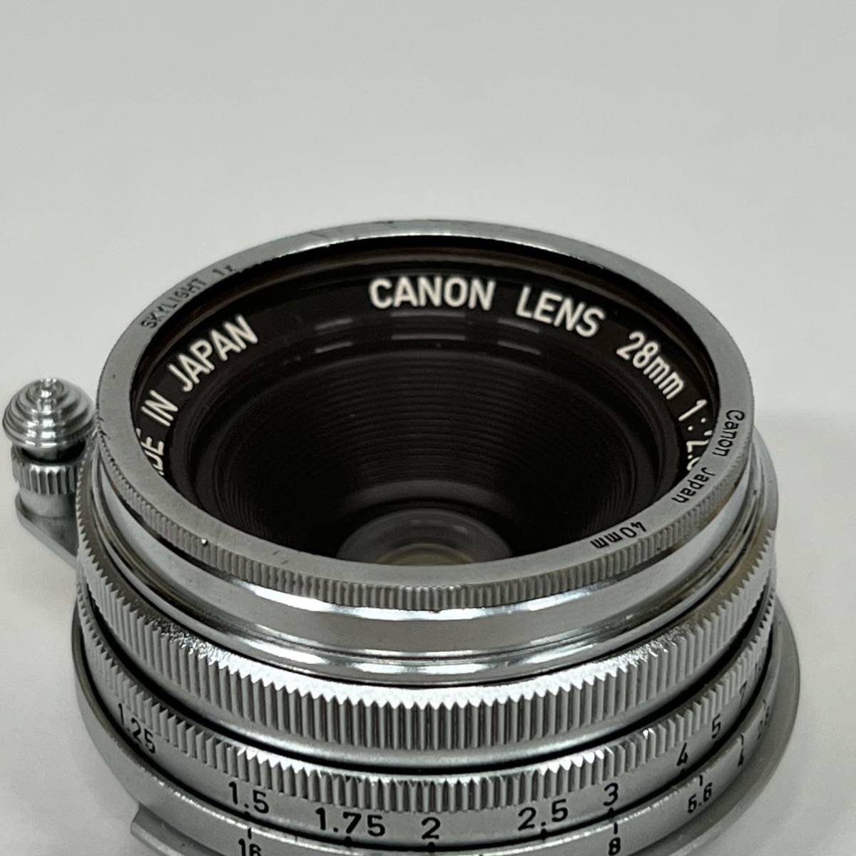 1円~【コレクター品】Canon キヤノン Canon LENS 28mm 1:2.8 21422 カメラレンズ 日本製 現状品_画像6
