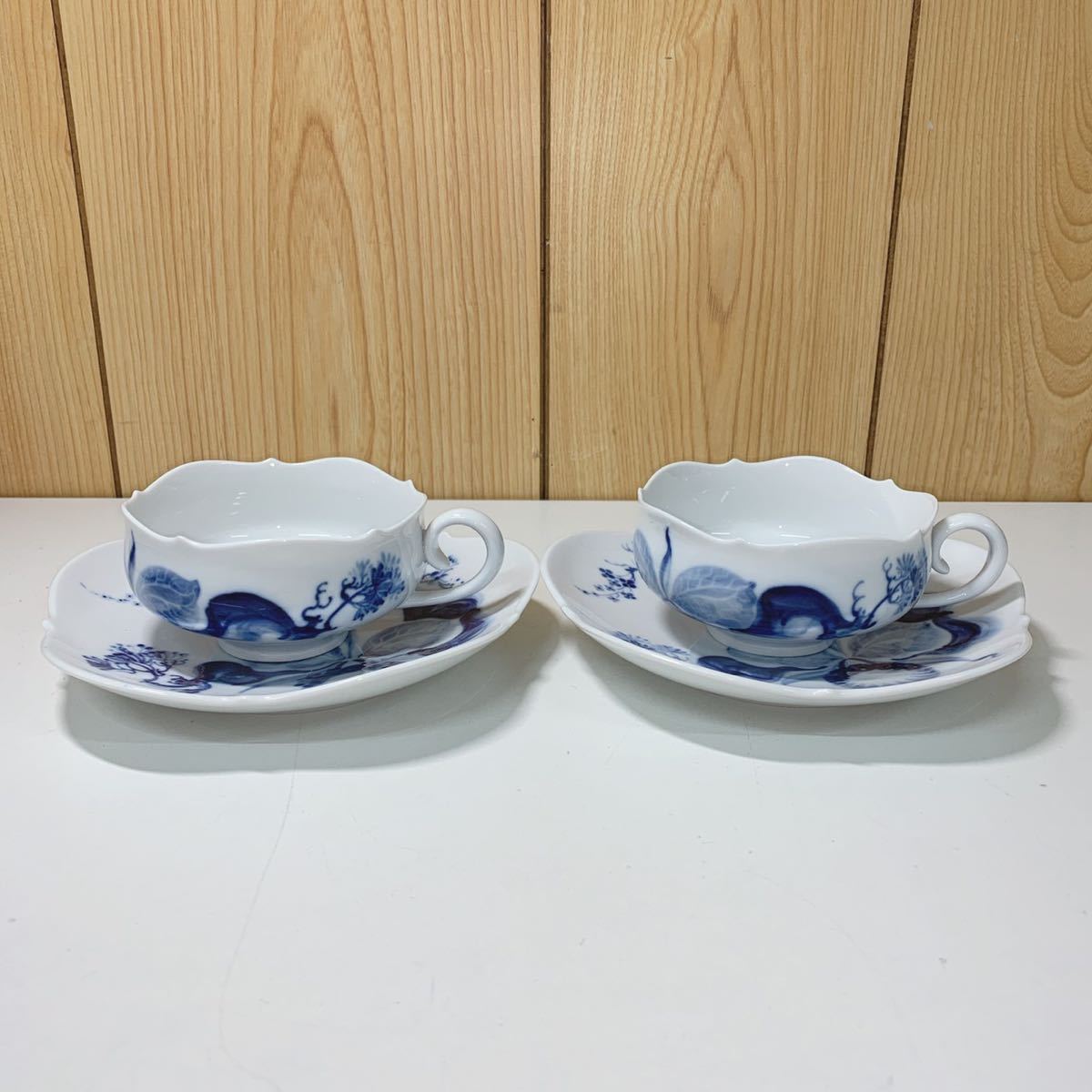 1円~【コレクター品】Meissen マイセン ブルーオーキッド カップ