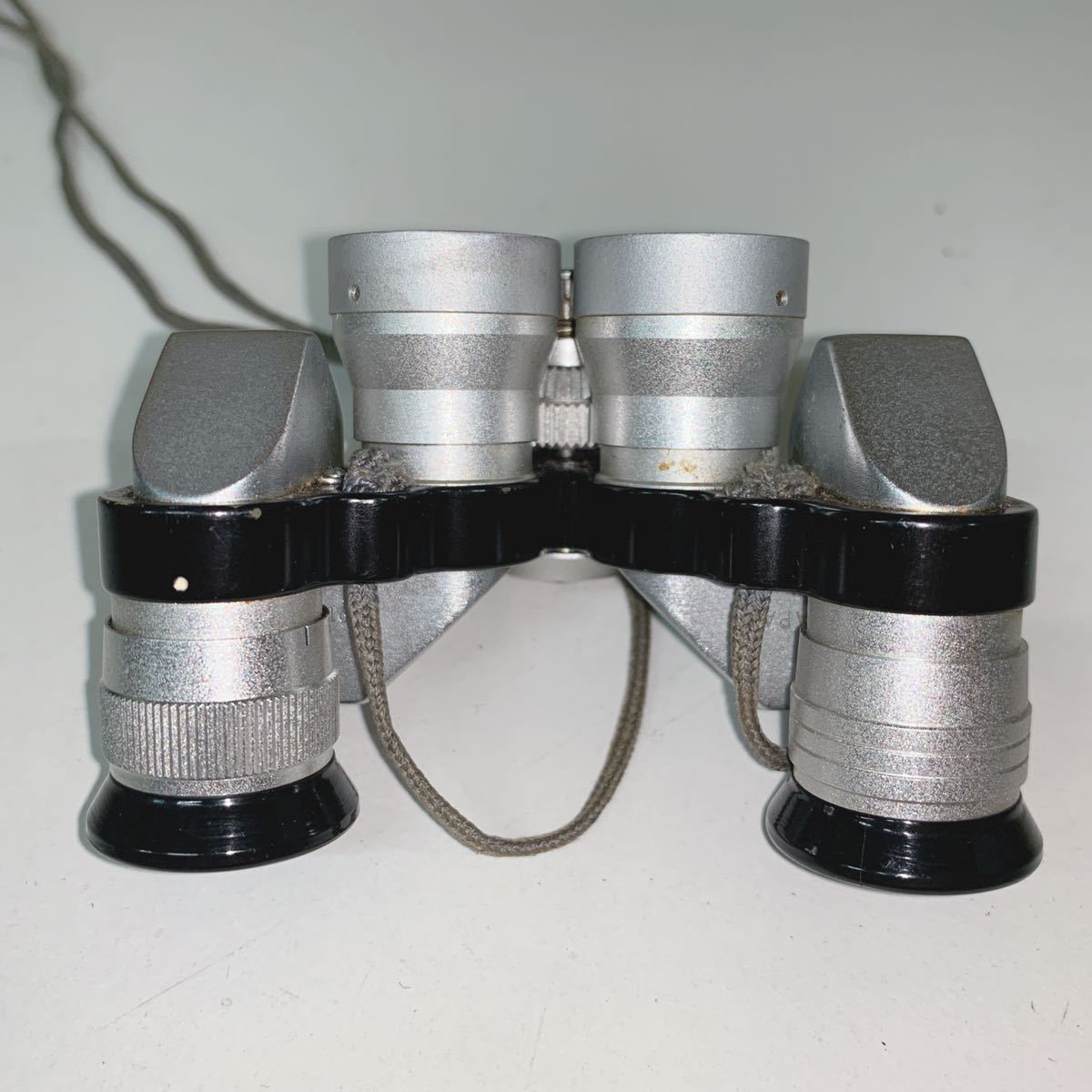 1円~【コレクター品】Nikon ニコン J-E44 J-B7 5×15 9.5° シルバー 双眼鏡 オペラグラス レトロ ケース付き 現状品_画像5