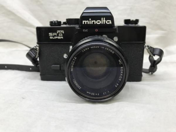 大C□/220611/ジャンク品 Minolta ミノルタ SRT SUPER フィルムカメラ MC ROKKOR-PF 1:1.7 f-=50ｍｍ_画像1