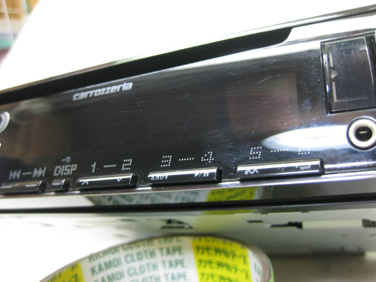 R-1581　Carrozzeria　カロッツェリア　DEH-5100zs　MP3　フロント USB AUX　1Dサイズ　CDデッキ　補償付き_画像3