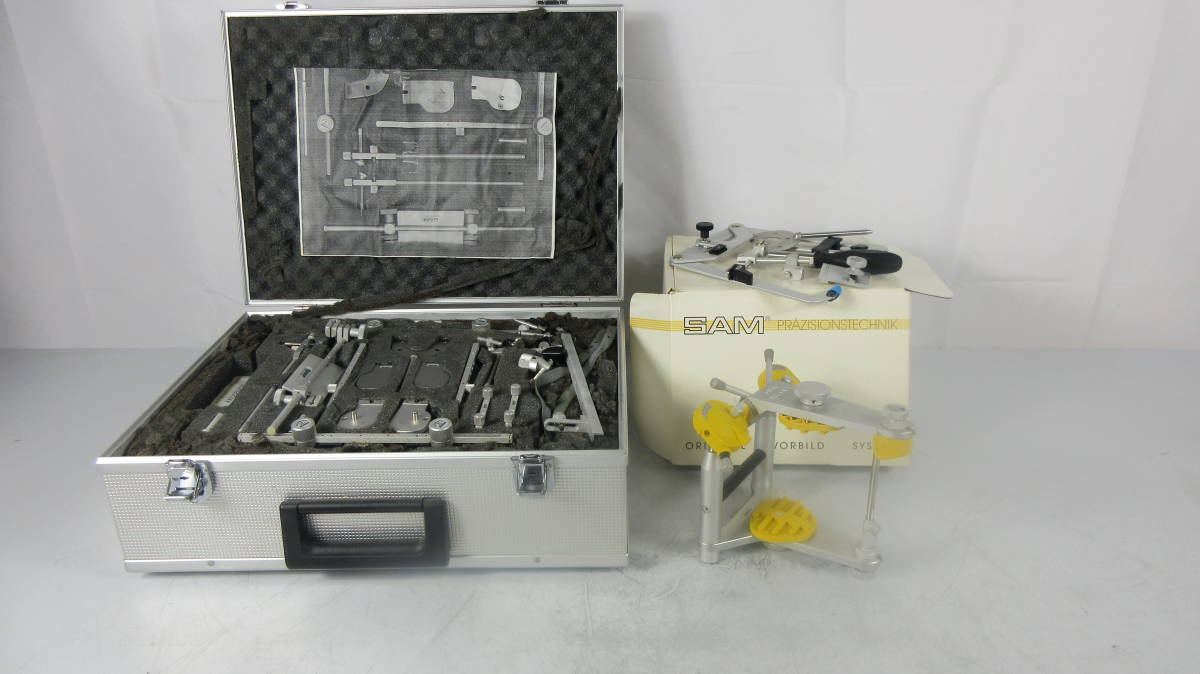 H6-73【美/動作良好】SAM/サムシステム 半調節性咬合器 サム2、サム