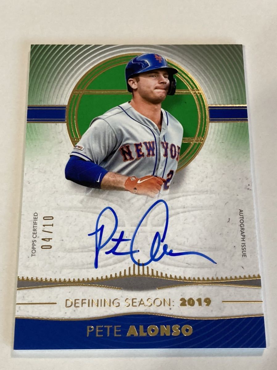 SALE/72%OFF】 MLB TOPPS 2020 ピート アロンソ 直筆サインカード 50