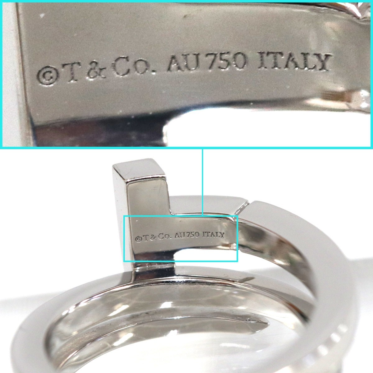  Tiffany T square LAP ring 