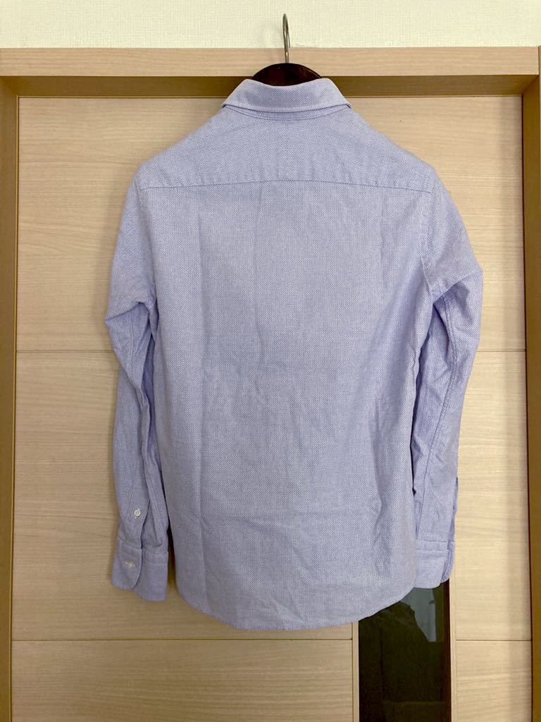 【極美品】ETONNE/エトネ コットンワッフル織り カッタウェイカラードレスシャツS_画像9
