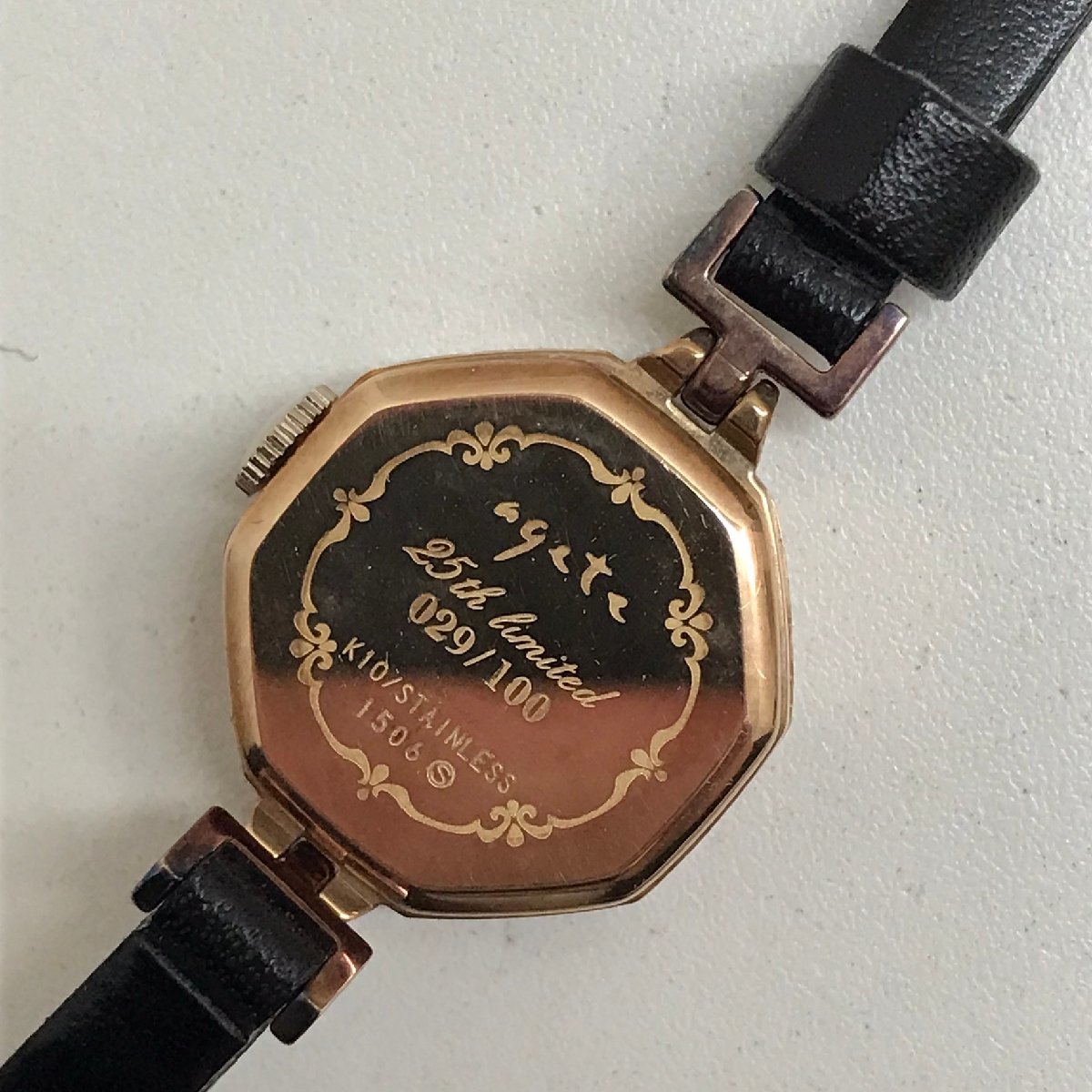 シリアルナ agete - 美品 agete 25周年 100本限定時計の通販 by