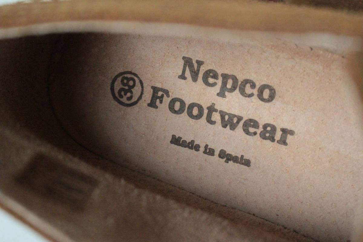 [ Nepconepko]RIPPLE SOLE SUEDE CHUKKA BOOT "губа" ru подошва замша ботинки чукка 38/24cm обычная цена \\18,800 Испания производства Nepenthes 