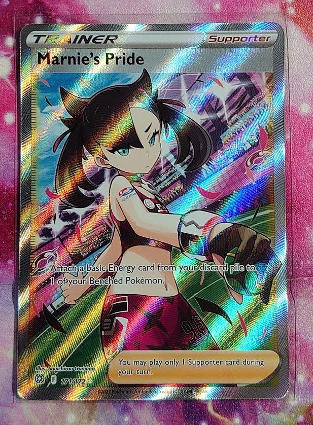 ポケカ　英語版　マリィのプライド　171/172　SR　海外版　ポケモンカードゲーム　Pokemon　Marnie's Pride　Full Art　B_画像1