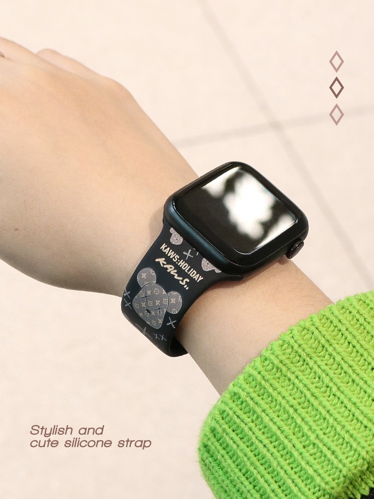 上品 カウズ メンズ レディース Apple Watch バンド 42 44 45mm adnd.in