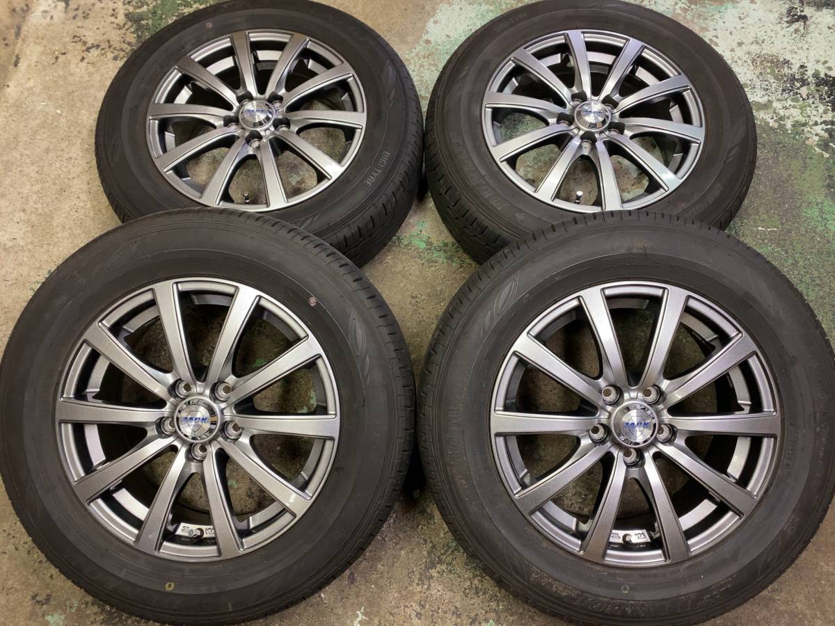 195/65R15・プリウス、ウィッシュなど・PCD100-5H・夏タイヤ+アルミ