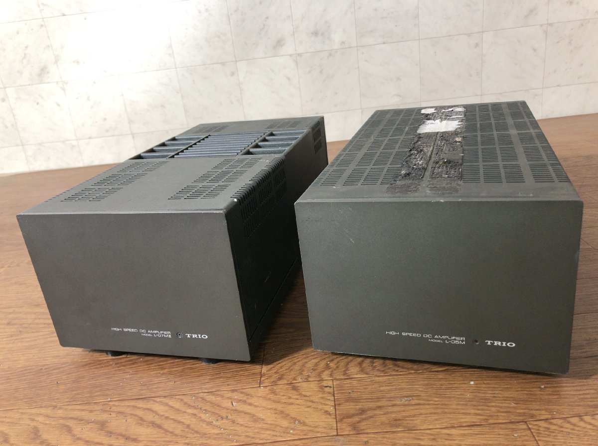 D061C603○TRIO トリオ L-07MII L-05M モノラルパワーアンプ ペア