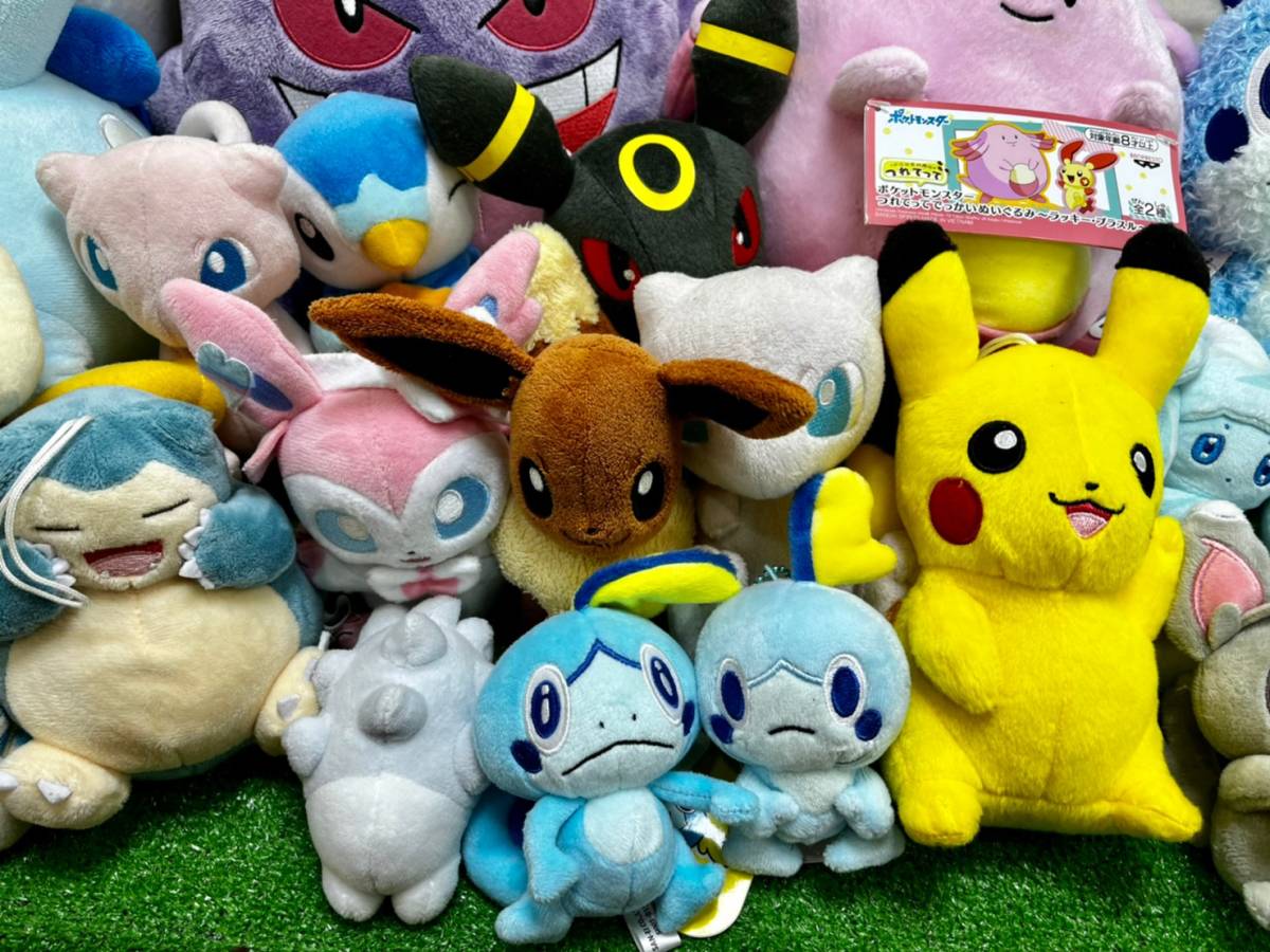 ◆73-16 ポケモン ぬいぐるみ センター 渋谷 限定品有 Sekiguchi タグ付多数 ガラル メッソン ピカチュウ ゼニガメ ポッチャマ 大量 まとめ_画像4