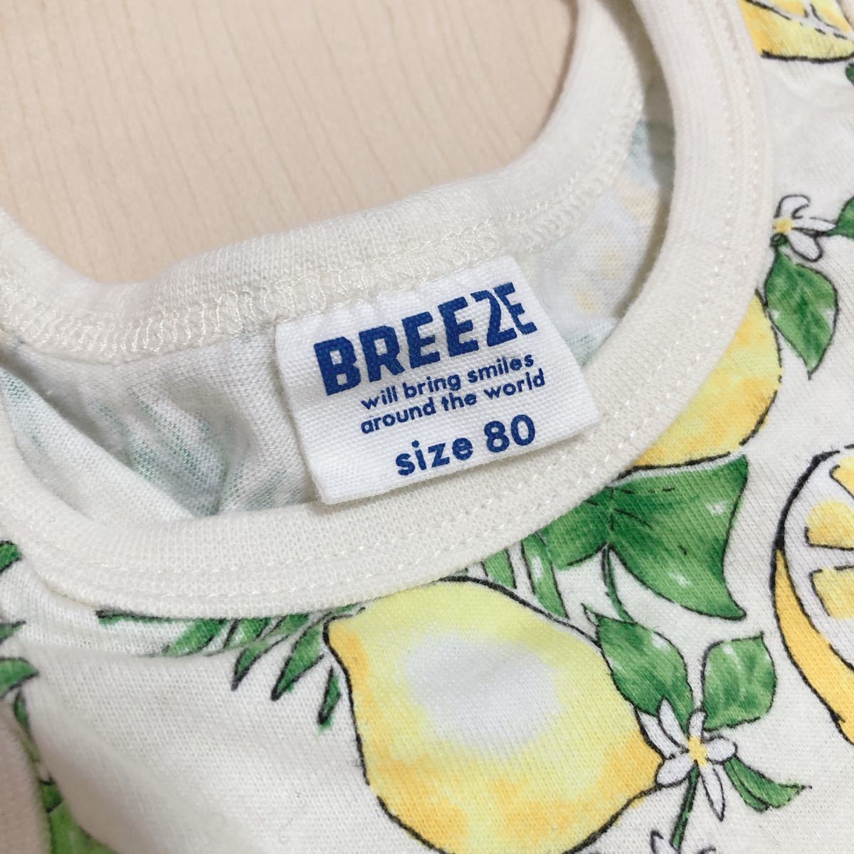 BREEZE ブリーズ ワンピース 子供服 キッズ ベビー レモン 花柄 花柄ワンピース