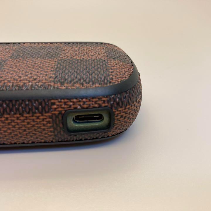 Iqos イルマ アイコス 用 ケース ドアカバー セット 市松模様 茶 黒