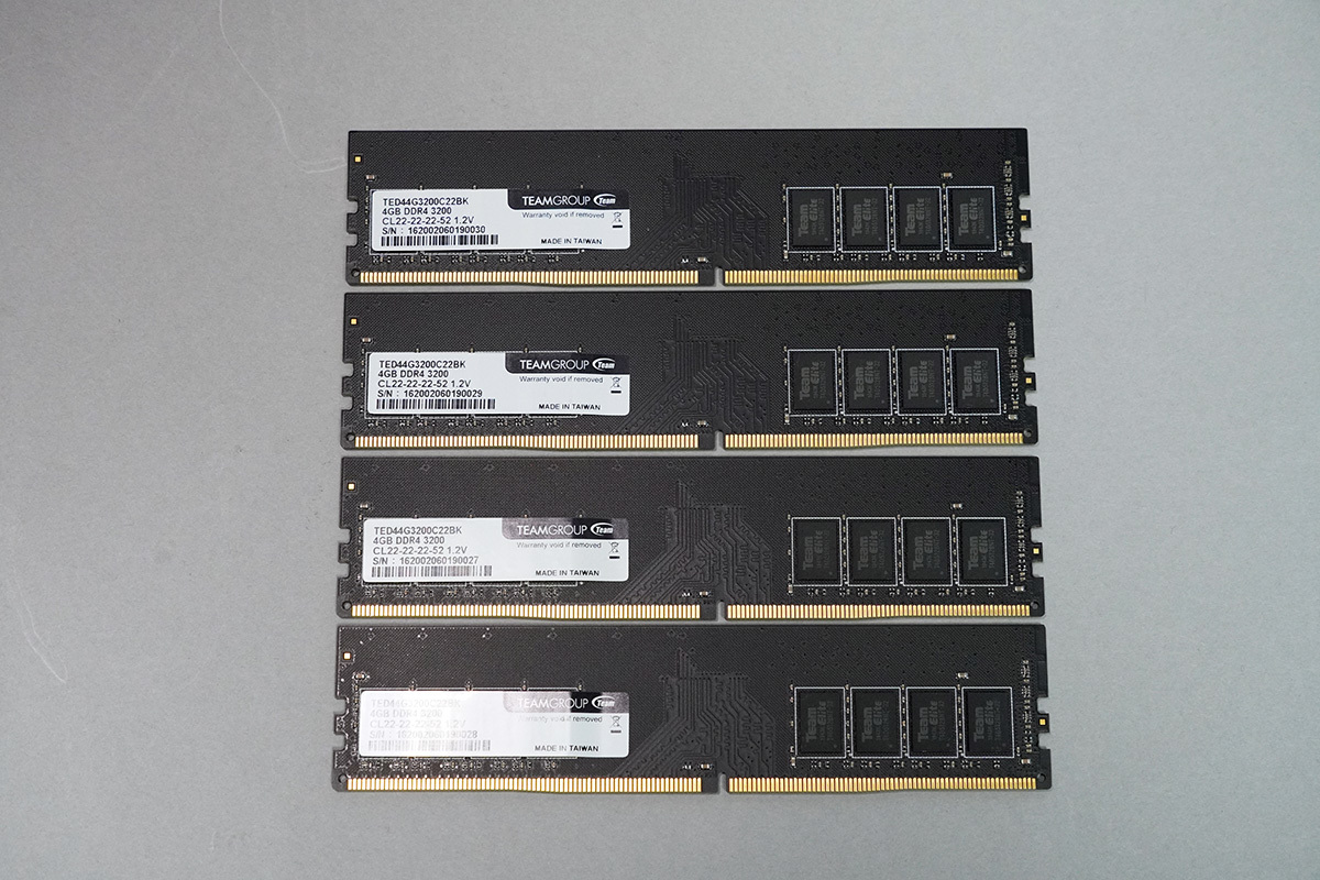 Team TED48G3200C22DC01 DDR4 3200MHz CL22-22-22-52 PC4-25600 4GB 4