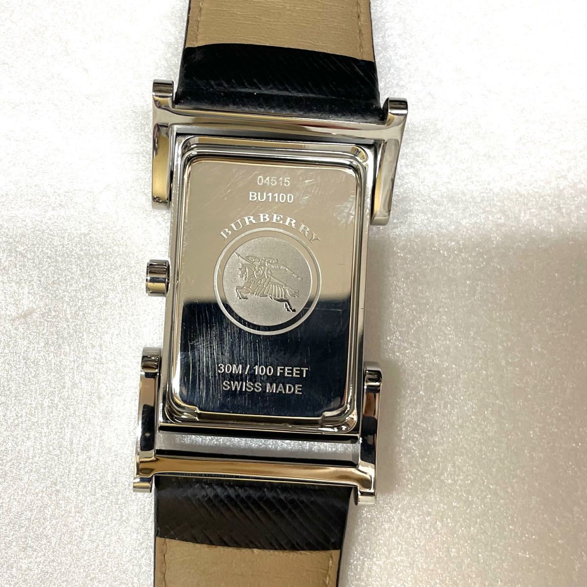 美品・稼働品】バーバリー Burberry スモセコ BU1100 シルバー 美品・稼働品】バーバリー Burberry スモセコ BU1100 シルバー