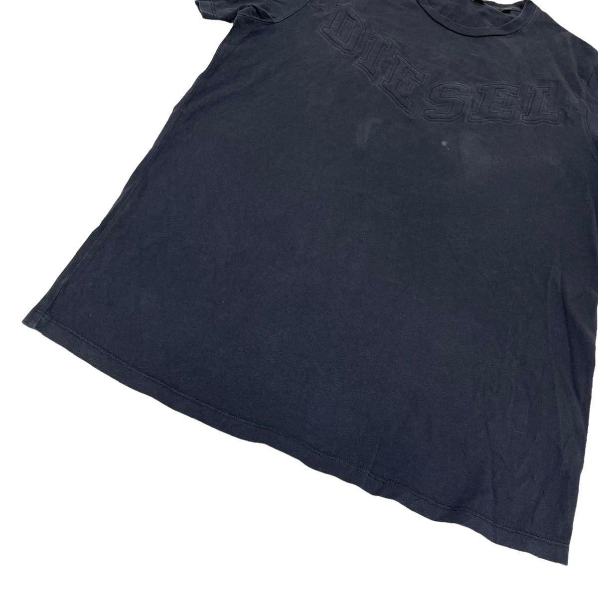 b355 DIESEL ディーゼル 半袖 シャツ 半袖シャツ 半袖Tシャツ プルオーバー トップス ブラック系 メンズ サイズXS_画像6