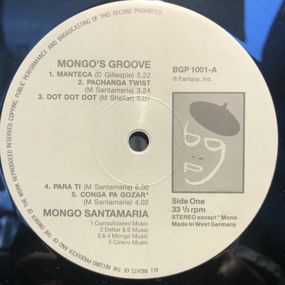 Mongo Santamaria / Mongo's Groove LP BGP Records_画像5