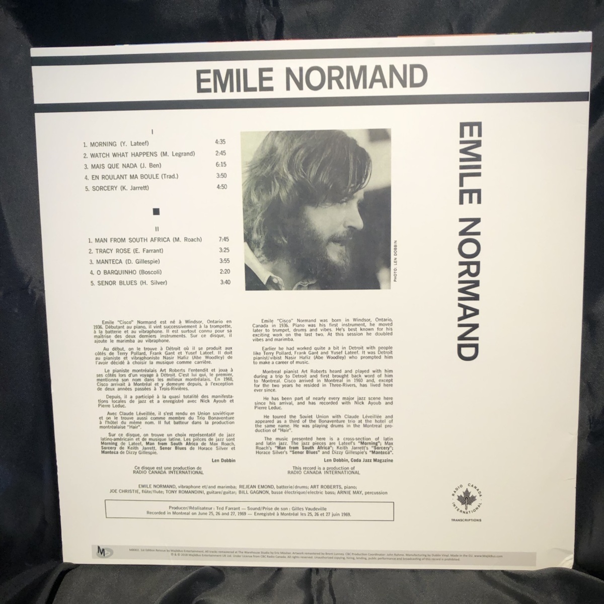 Emile Normand Sextet / Emile Normand LP Radio Canada International_画像2