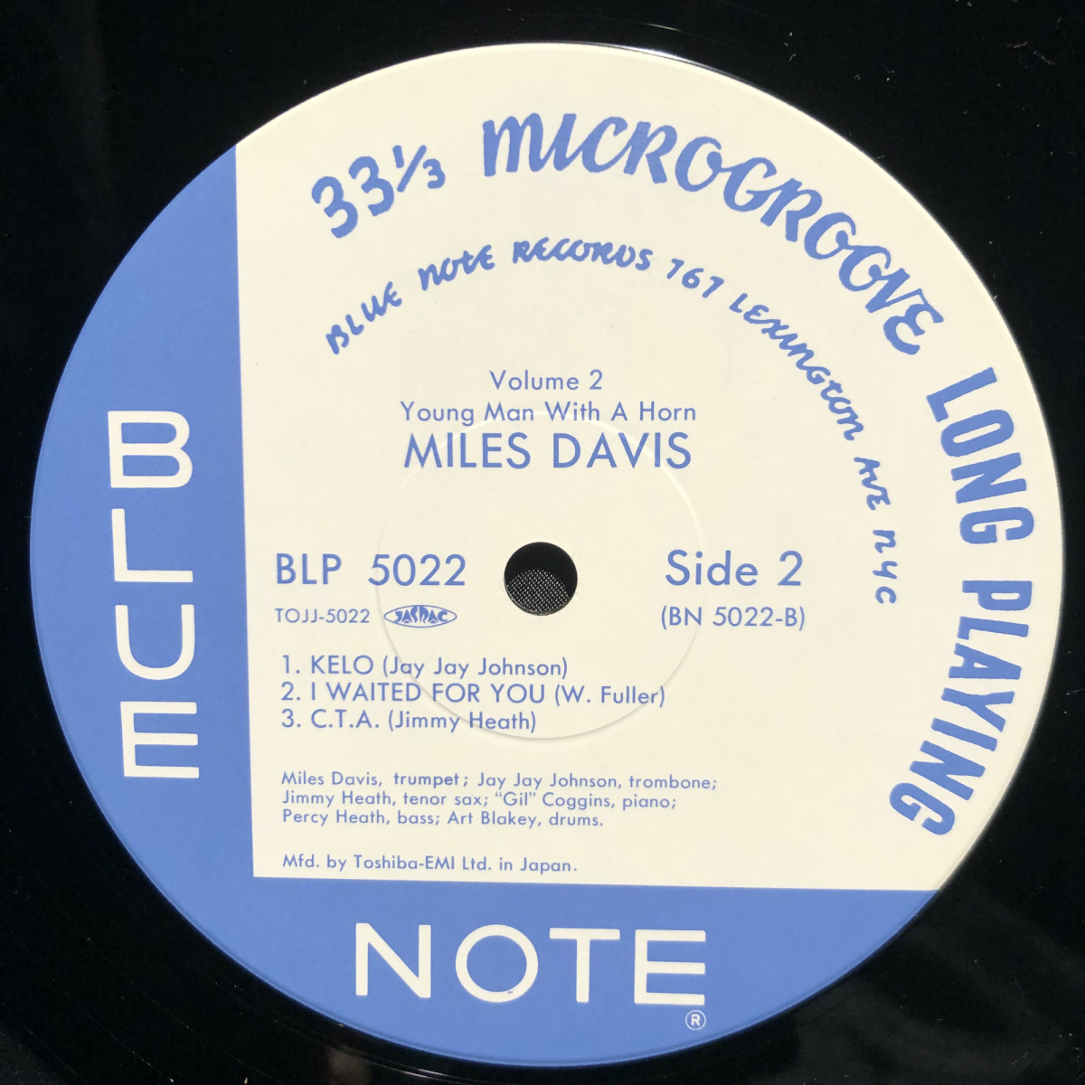 Miles Davis / Vol. 2 10inch BLUE NOTE・TOSHIBA-EMI_画像5