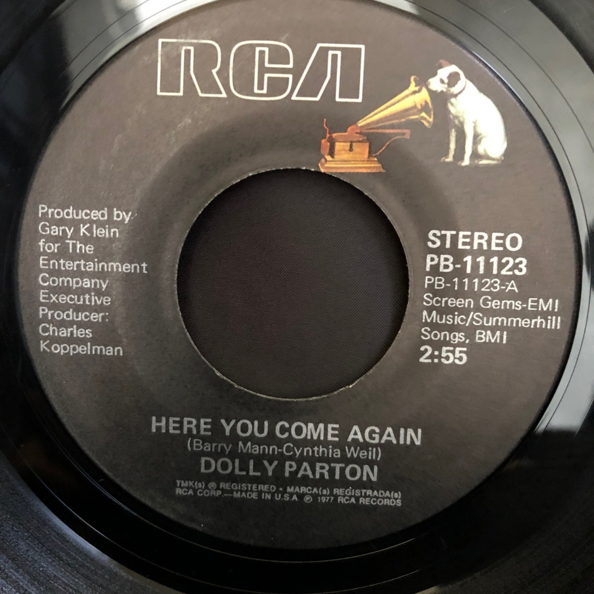 Dolly Parton / Here You Come Again 7inch RCA_画像1