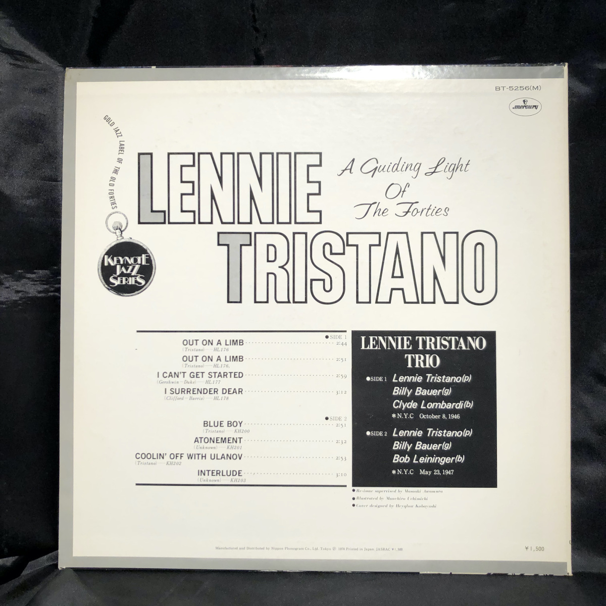 Lennie Tristano / A Guiding Light Of The Forties LP MERCURY・NIPPON PHONOGRAM_画像2