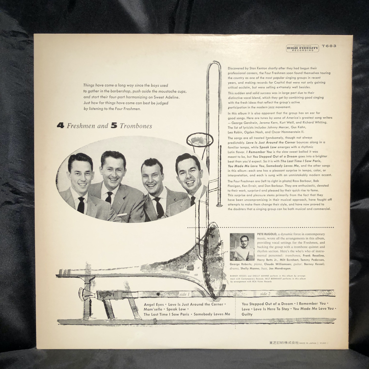 The Four Freshmen / Four Freshmen And 5 Trombones LP CAPITAL・TOSHIBA-EMI_画像2