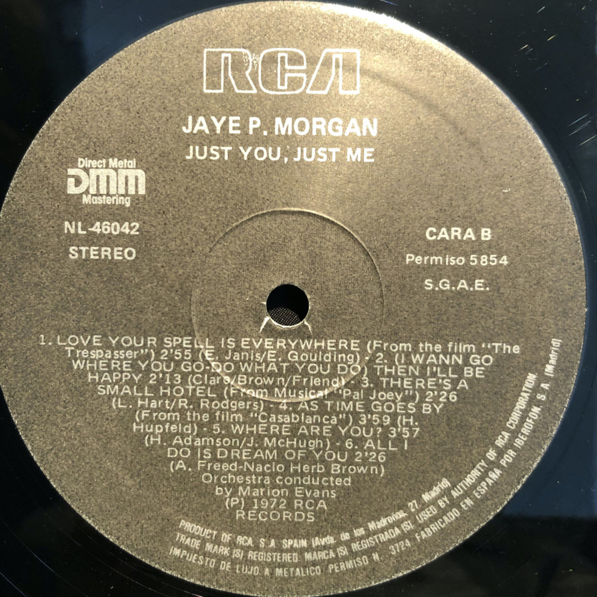 Jaye P. Morgan / Just You, Just Me LP RCA_画像5