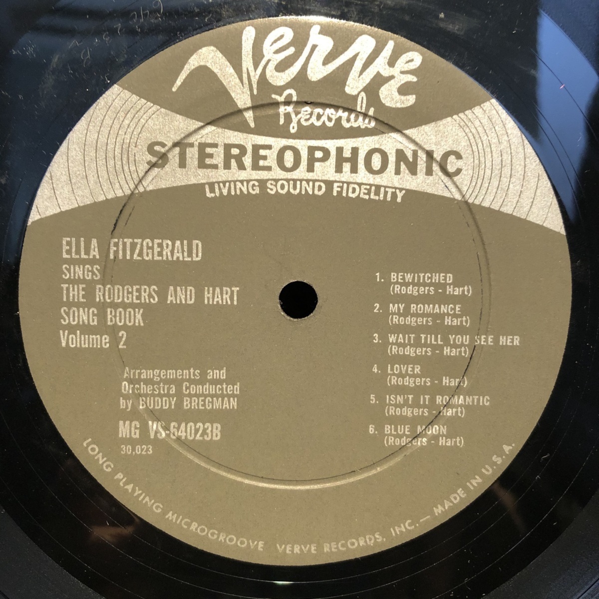 Ella Fitzgerald / Sings The Rodgers And Hart Songbook Volume.2 LP Verve Records_画像5