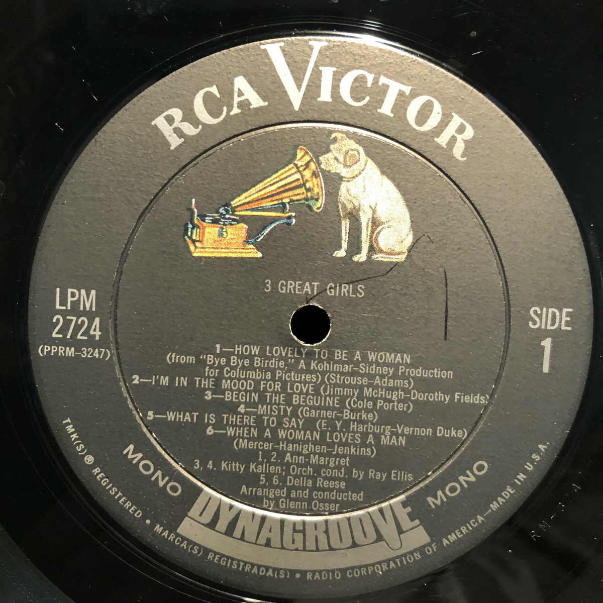 Kitty Kallen Della Reese Ann Margret / 3 Great Girls LP RCA VICTOR_画像3