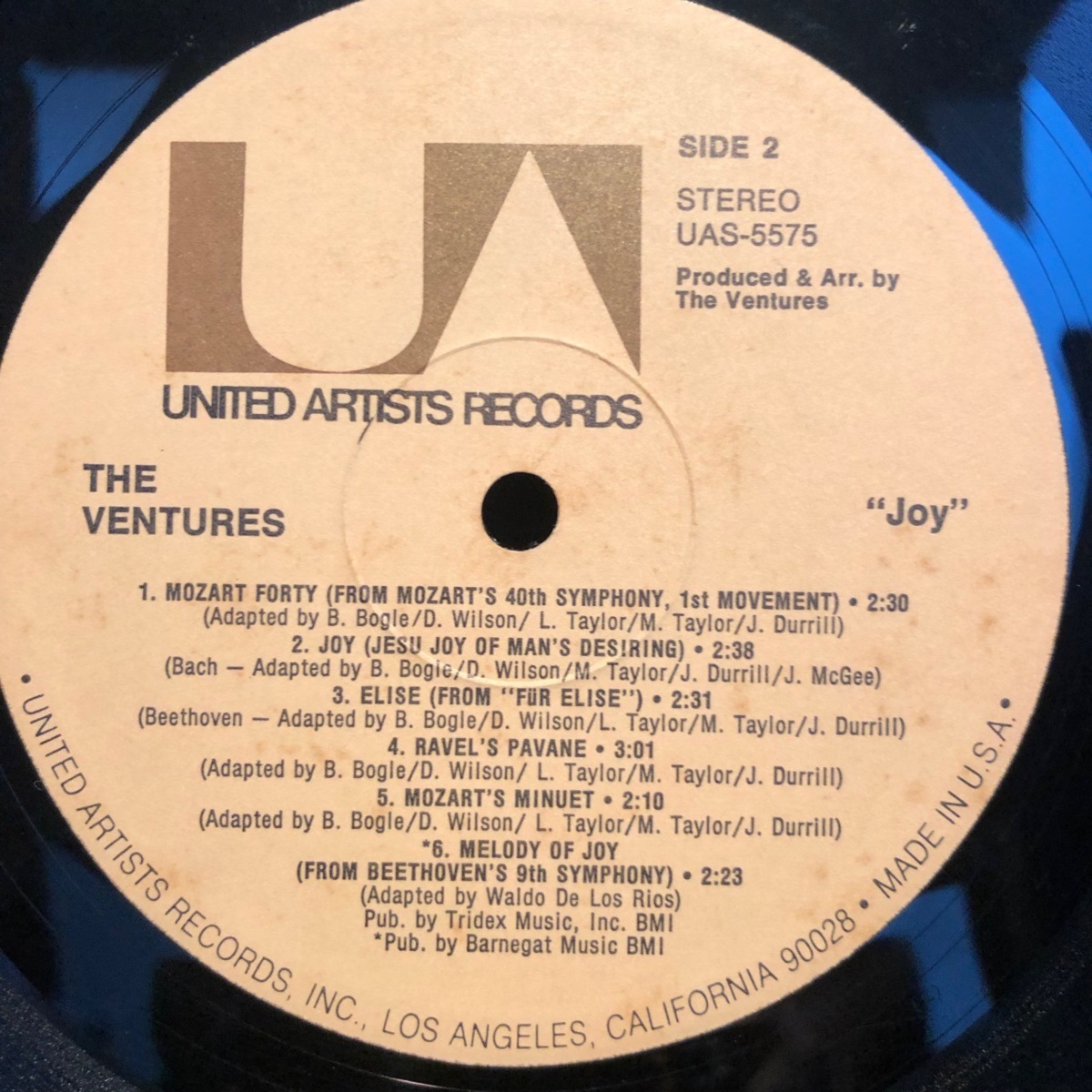 The Ventures / Joy LP United Artists Records_画像6