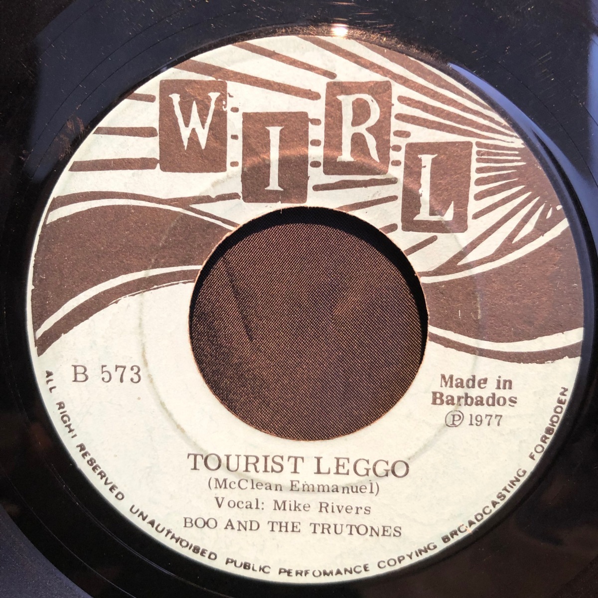 Boo And The Tru Tones / I Love The Way It Feels to Want You Tourist Leggo 7inch WIRL_画像1