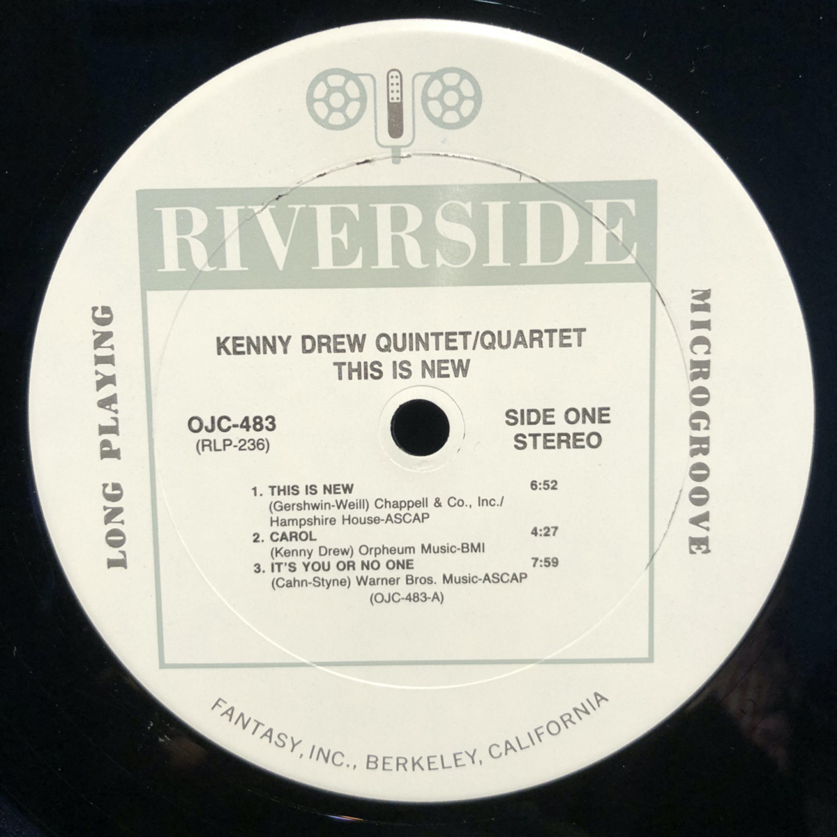 Kenny Drew Quintet ・ Quartet / This Is New LP Riverside Records_画像3