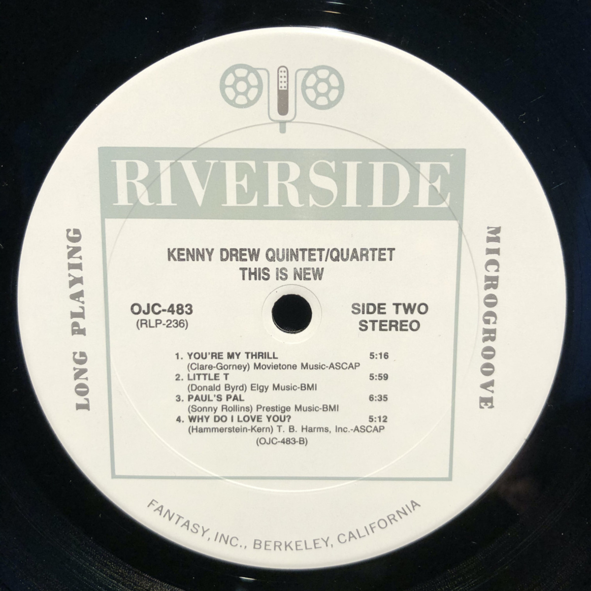 Kenny Drew Quintet ・ Quartet / This Is New LP Riverside Records_画像5