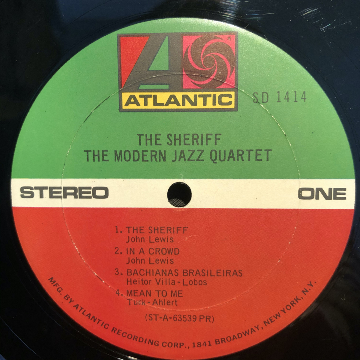 The Modern Jazz Quartet / The Sheriff LP Atlantic_画像3