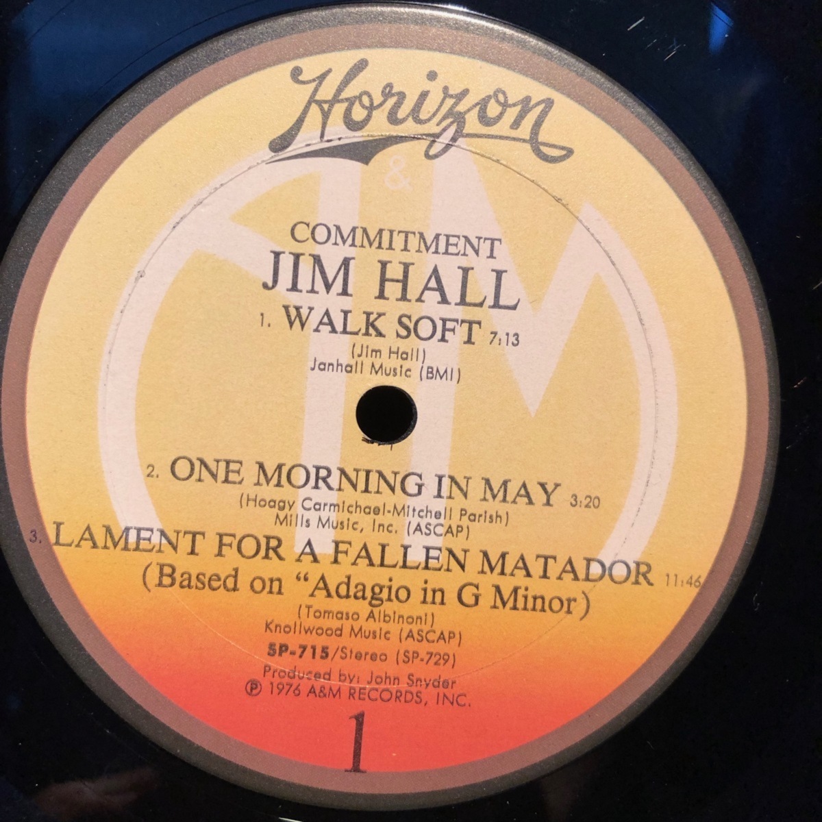 Jim Hall / Commitment LP Horizon_画像4