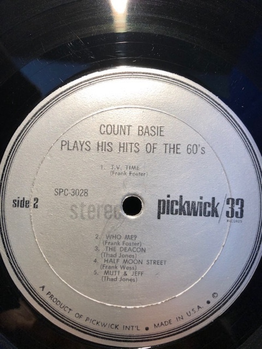 COUNT BASIE PLAYS his hits of the 60s LP PICKWICK_画像5