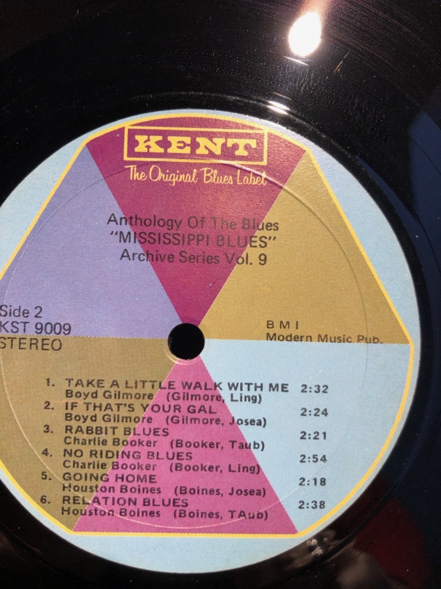 ANTHHOLOGY OF THE BLUES / mississippi blues /archive series volume nine LP KENT RECORDSの画像6