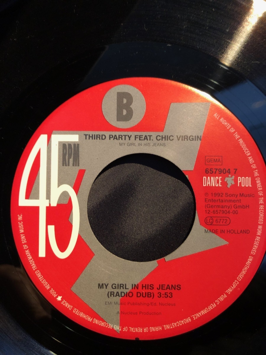 THIRD PARTY FEAT. CHIC VIRGIN 7inch DANCE POOL_画像5