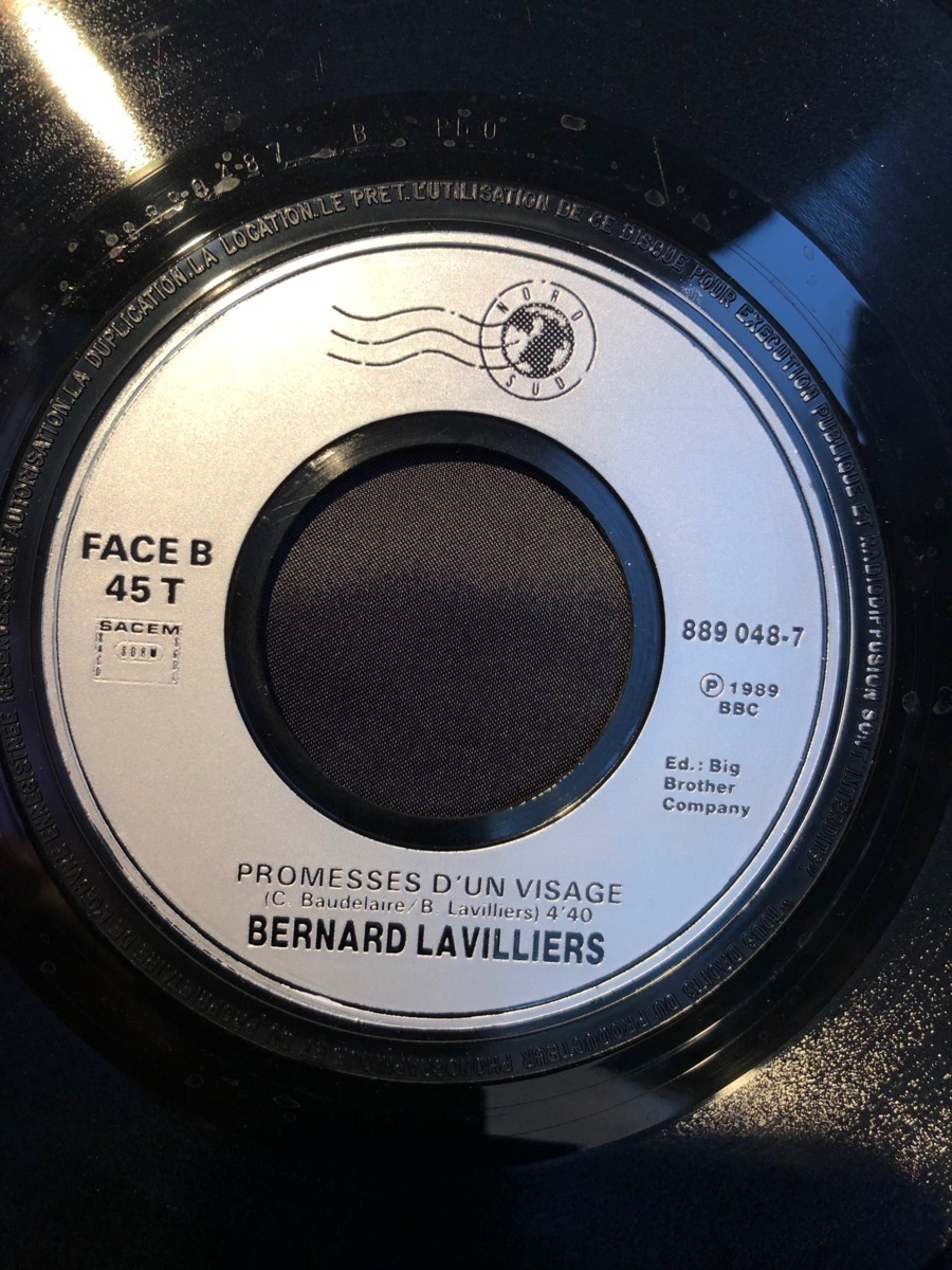 BERNARD LAVILLIERS 7inch nord-sud_画像4