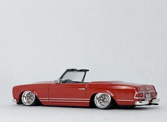 京商 1/64(改) メルセデス ベンツ 280SL 縦目　アルミ深リム_画像5