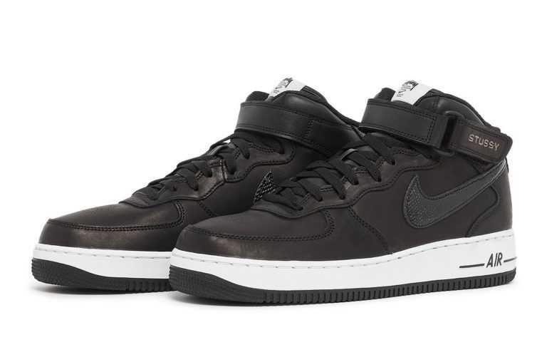 海外正規★新品未使用★27.5cm US9.5★STUSSY NIKE AIR FORCE 1 MID SP black AF1 ステューシー ナイキ エアフォース ミッド ブラック 黒