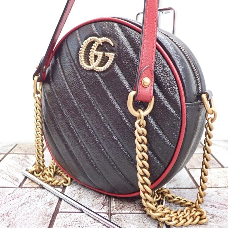 極上美品 】 グッチ 550154 チェーン ショルダーバッグ GGマーモント